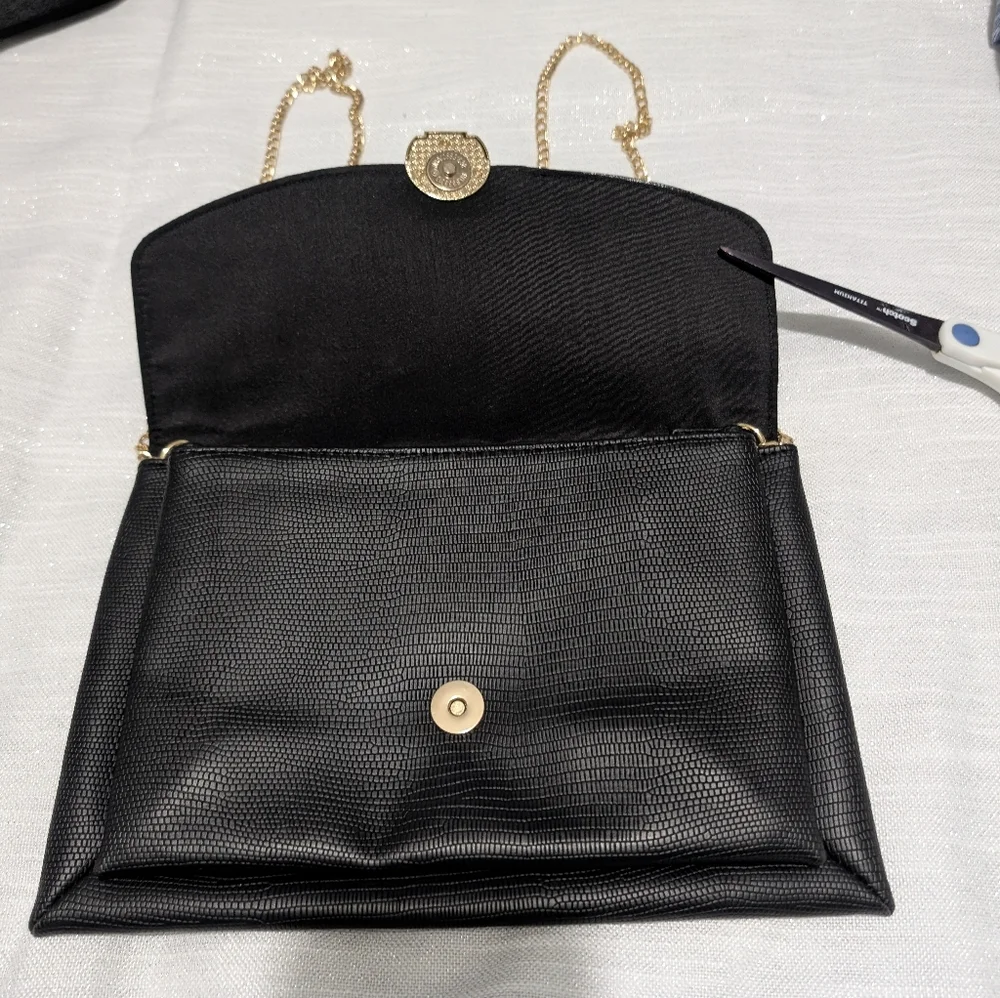 Primark black faux